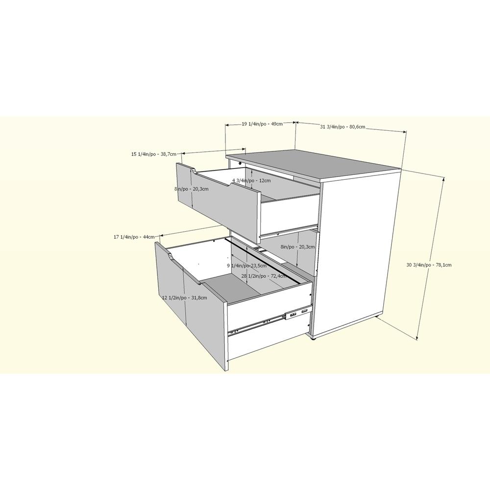 Multi-Purpose Storage Office Storage And Filling Cabinet, Black. Picture 6