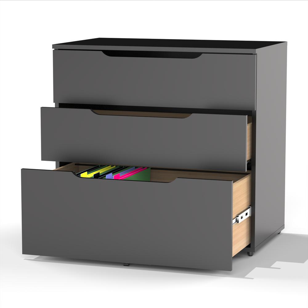 Multi-Purpose Storage Office Storage And Filling Cabinet, Black. Picture 3
