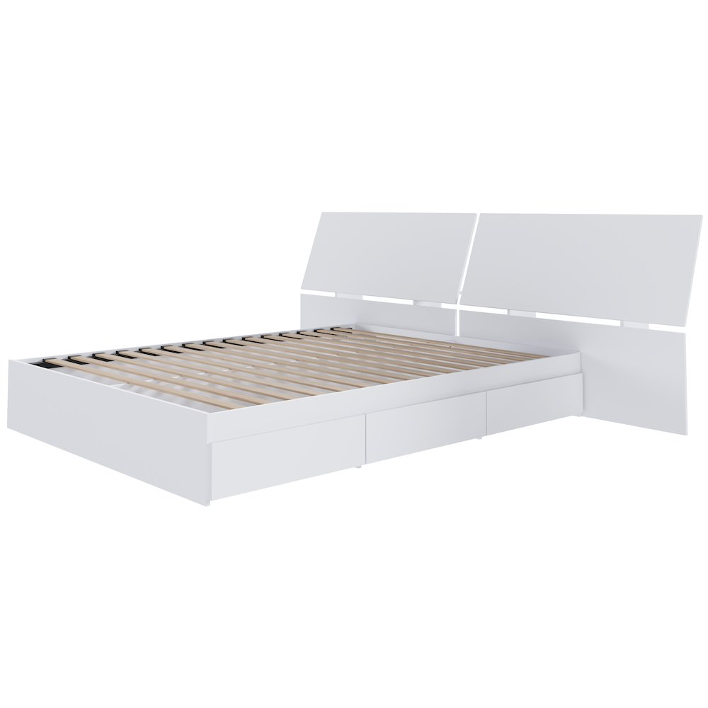 Oslo 2-Piece Reversible Storage Bed Set, Queen. Picture 2