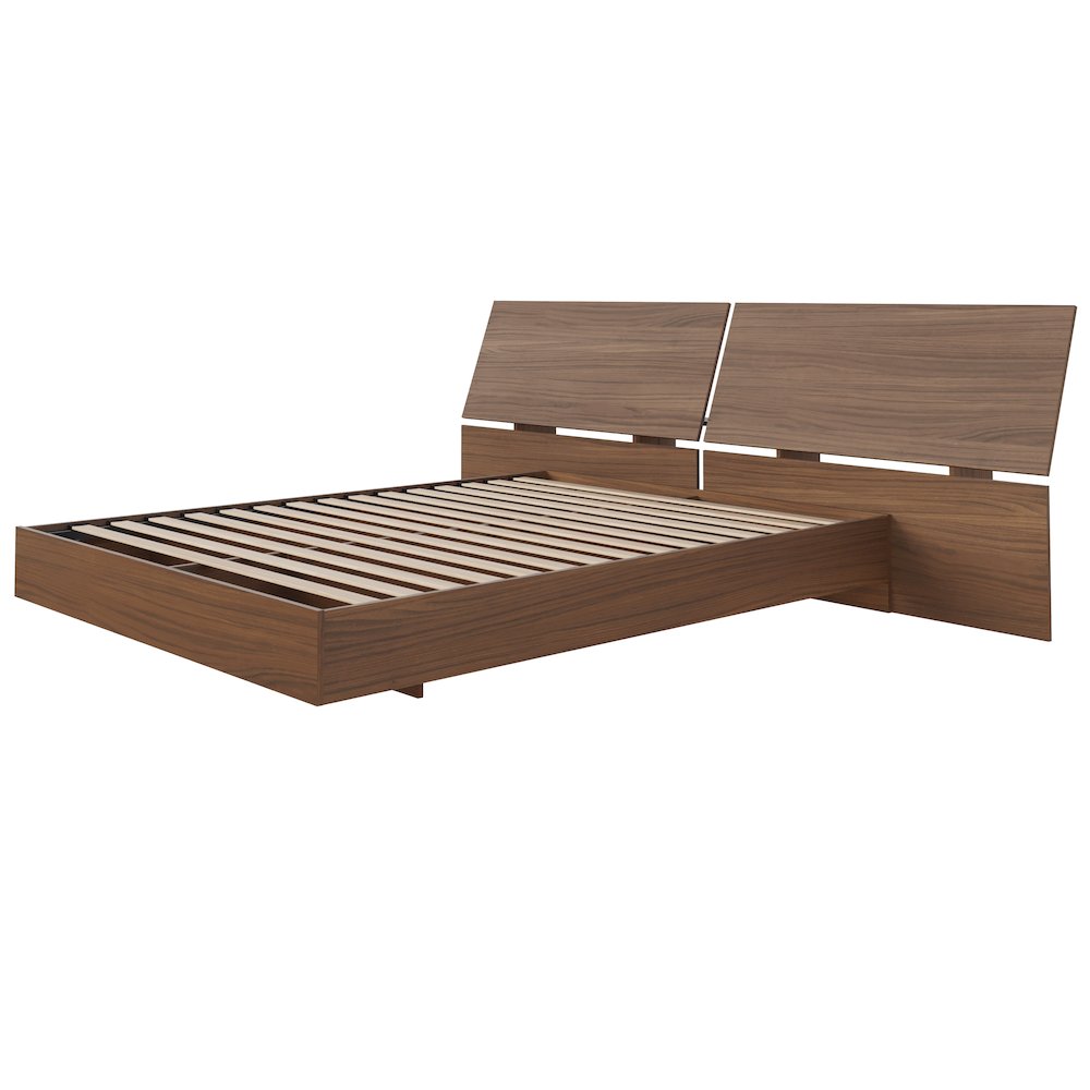 Oslo 2-Piece Floating Platform Bed Set, Queen. Picture 1