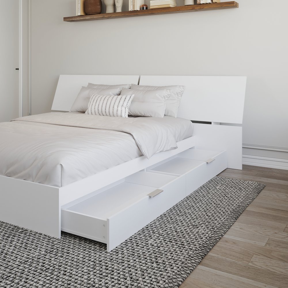 Oslo 2-Piece Dual Storage Bed Set, Queen. Picture 4