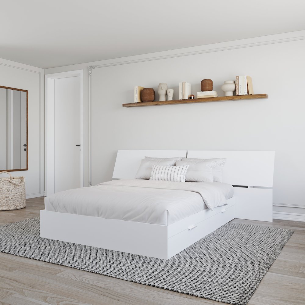 Oslo 2-Piece Dual Storage Bed Set, Queen. Picture 3