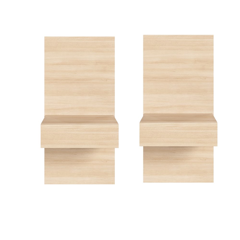 Milano Floating Nightstand Extension Panel Set of 2. Picture 2