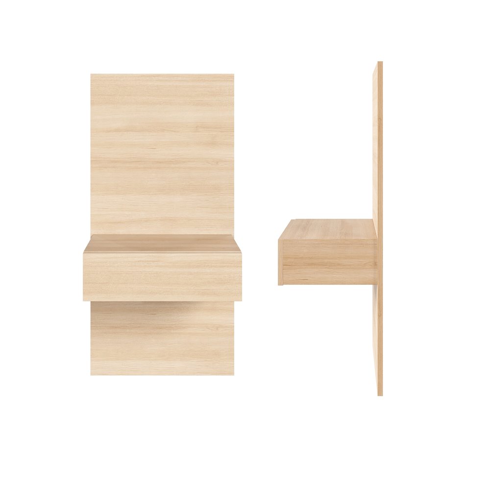Milano Floating Nightstand Extension Panel Set of 2. Picture 3
