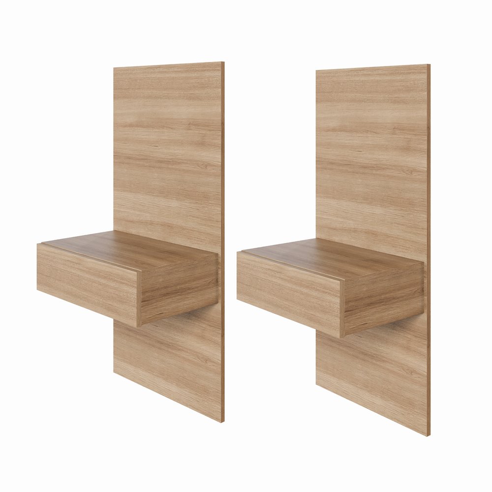 Milano Floating Nightstand Extension Panel Set of 2. Picture 1