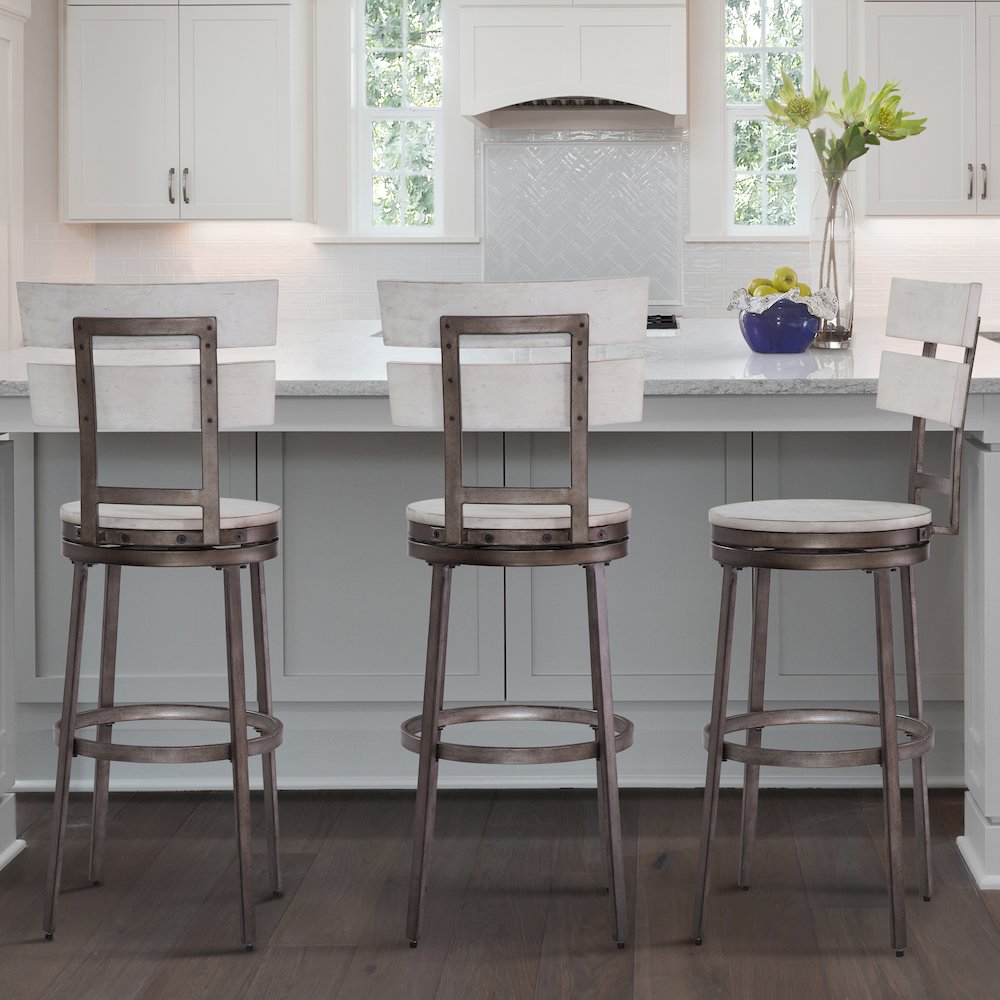 Wilson 30" Swivel Stool - Middle Gray. Picture 7