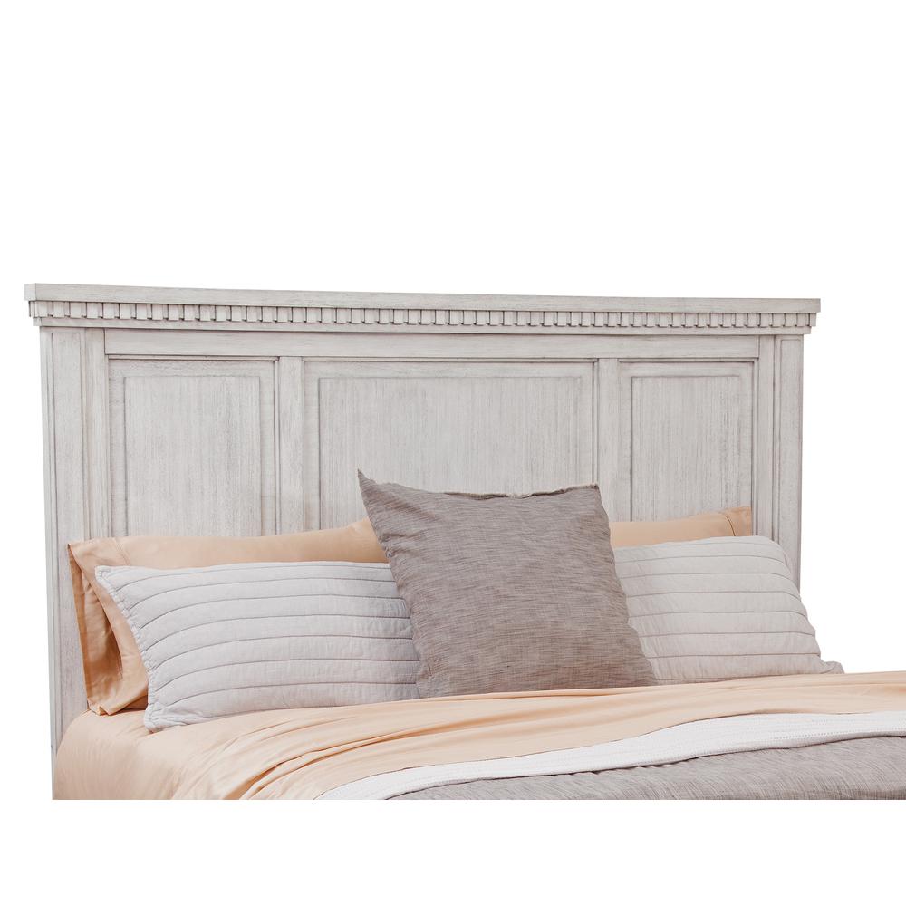 Salter Path 6/6 Panel Headboard - White Grain. Picture 1