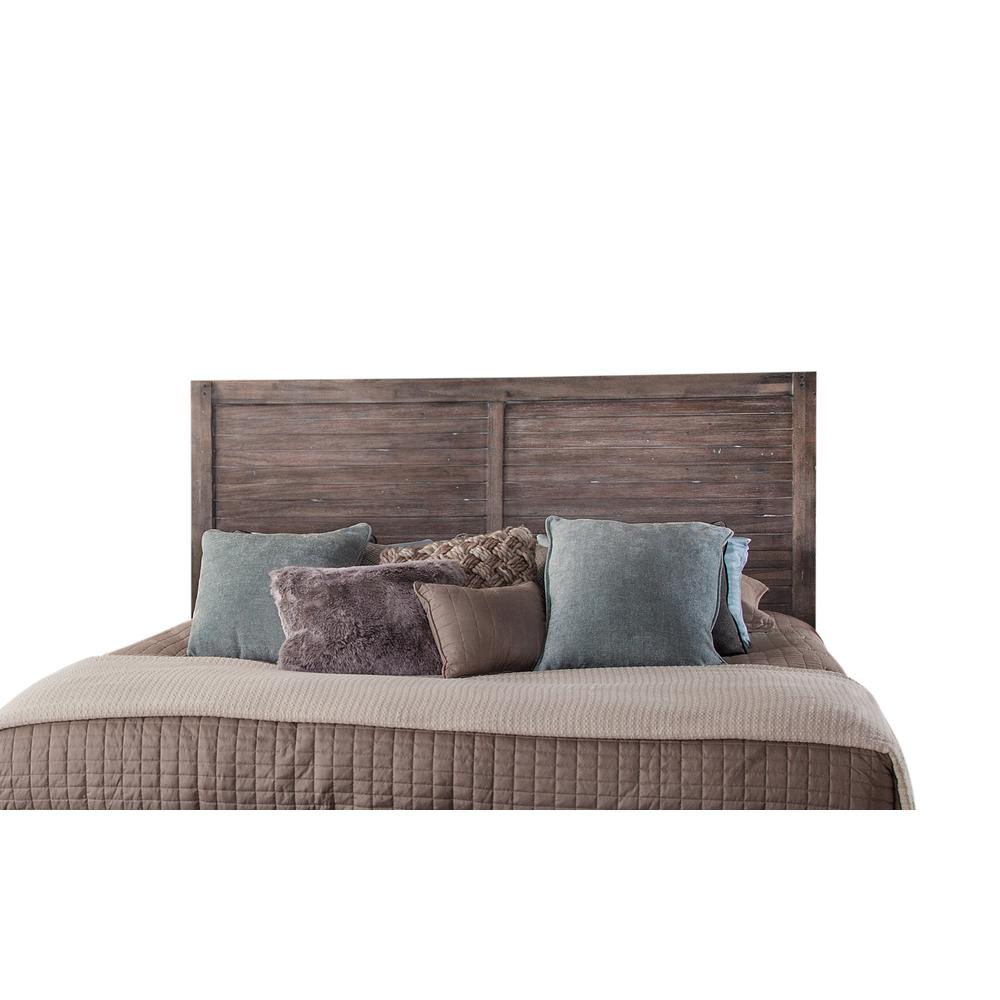 Aurora Panel 6/6 Headboard - Weathered Grey. Picture 2