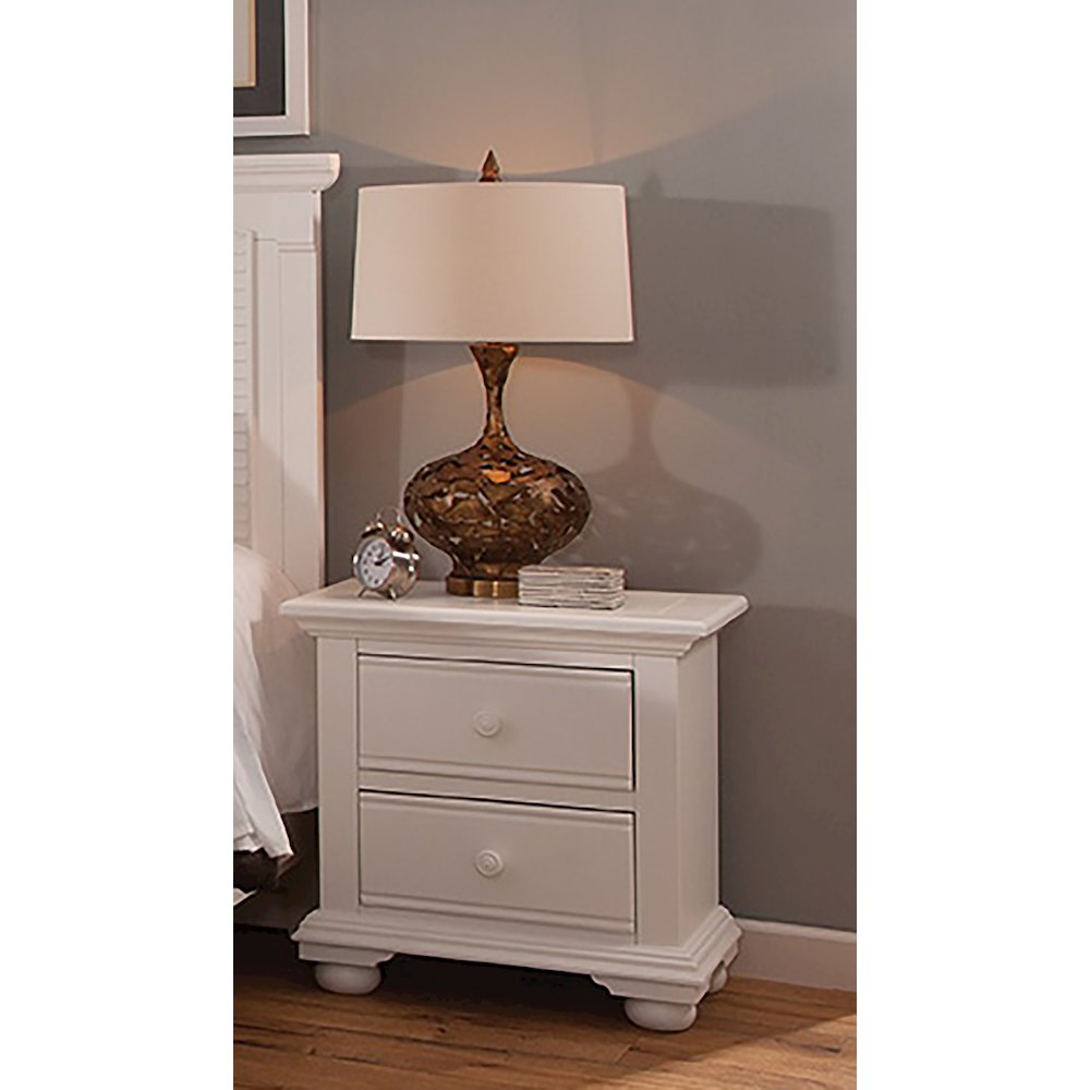 Cottage Traditions 2-Drawer Nightstand - White Cottage. Picture 6