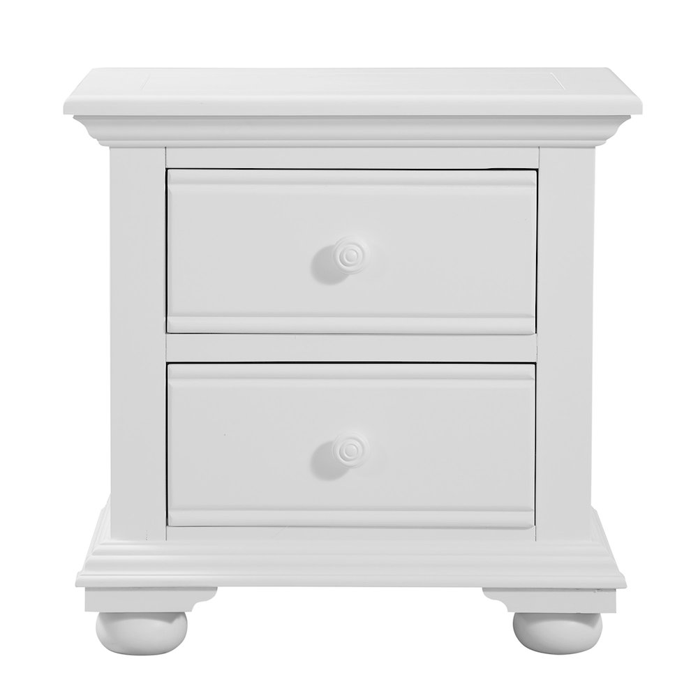 Cottage Traditions 2-Drawer Nightstand - White Cottage. Picture 1