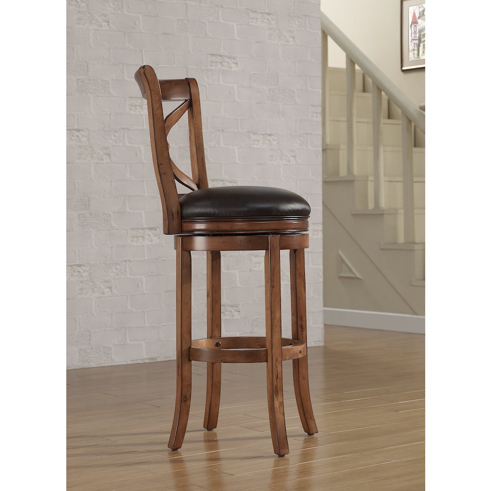 Provence 26" Swivel Stool - Light Oak. Picture 5