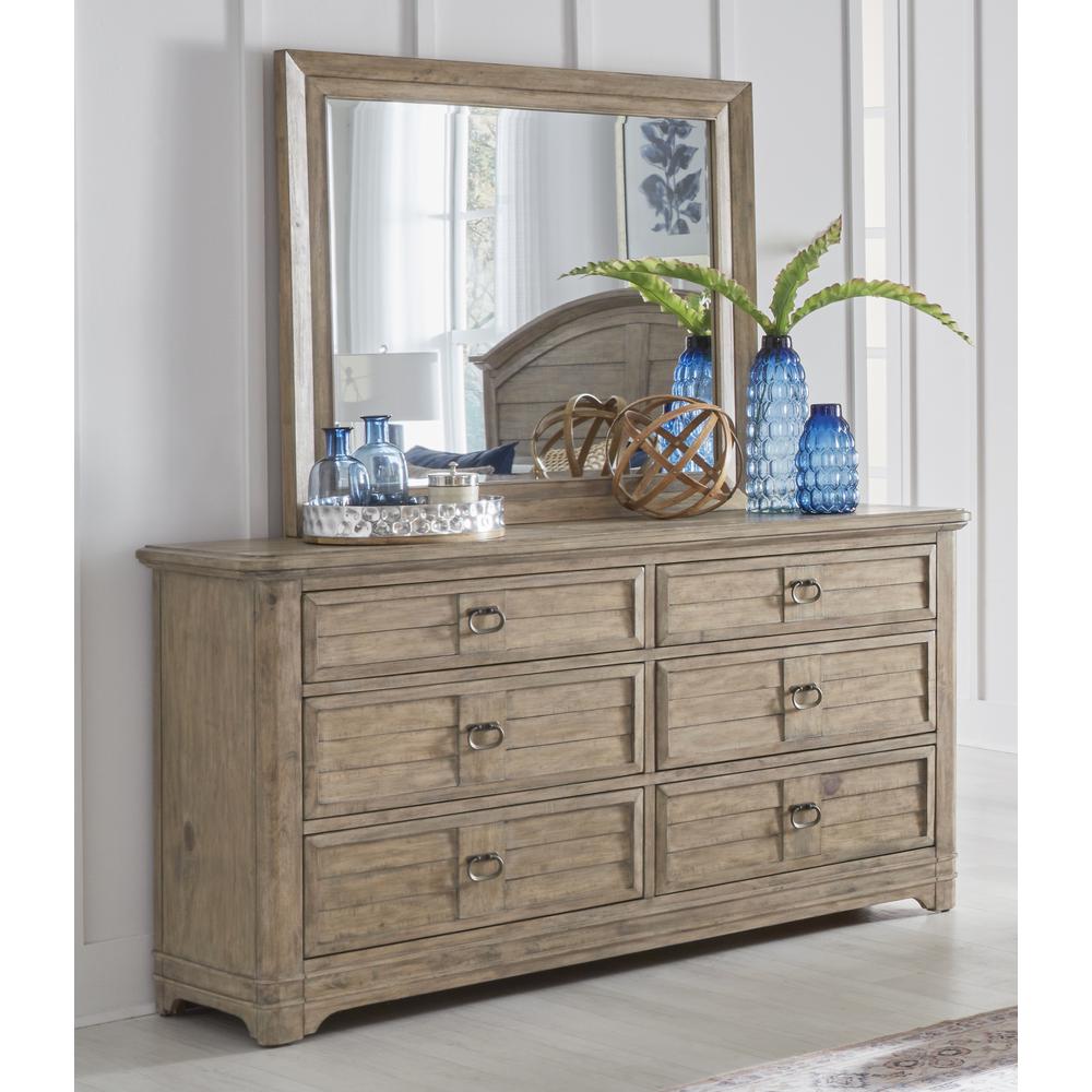 Meadowbrook Dresser and Mirror - Antique Sand. Picture 2