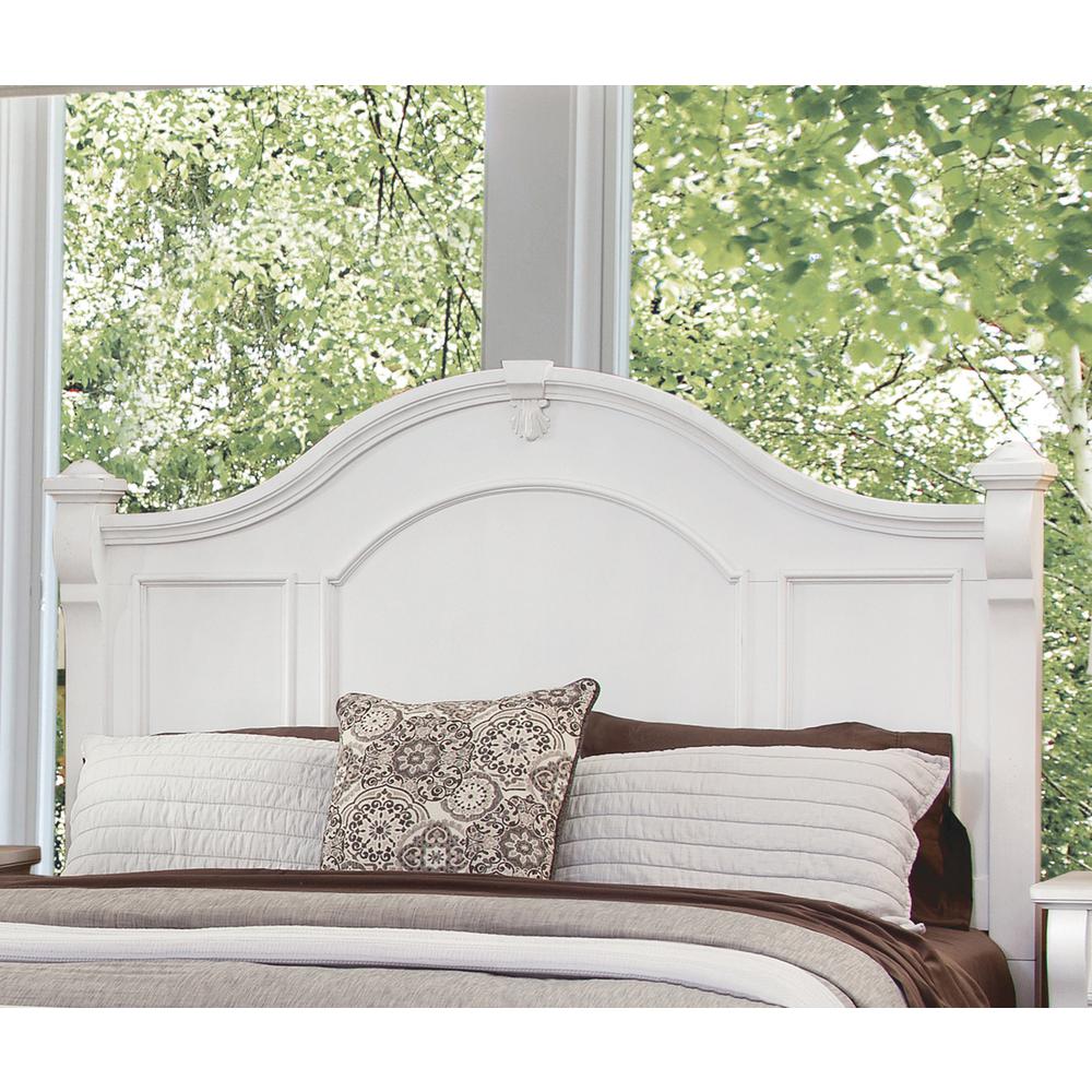 Heirloom 5/0 Poster Headboard - Antique White. Picture 5