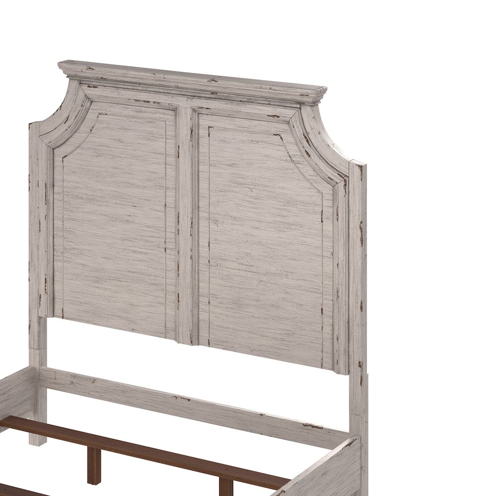 Providence King Panel Bed - Antique White. Picture 5