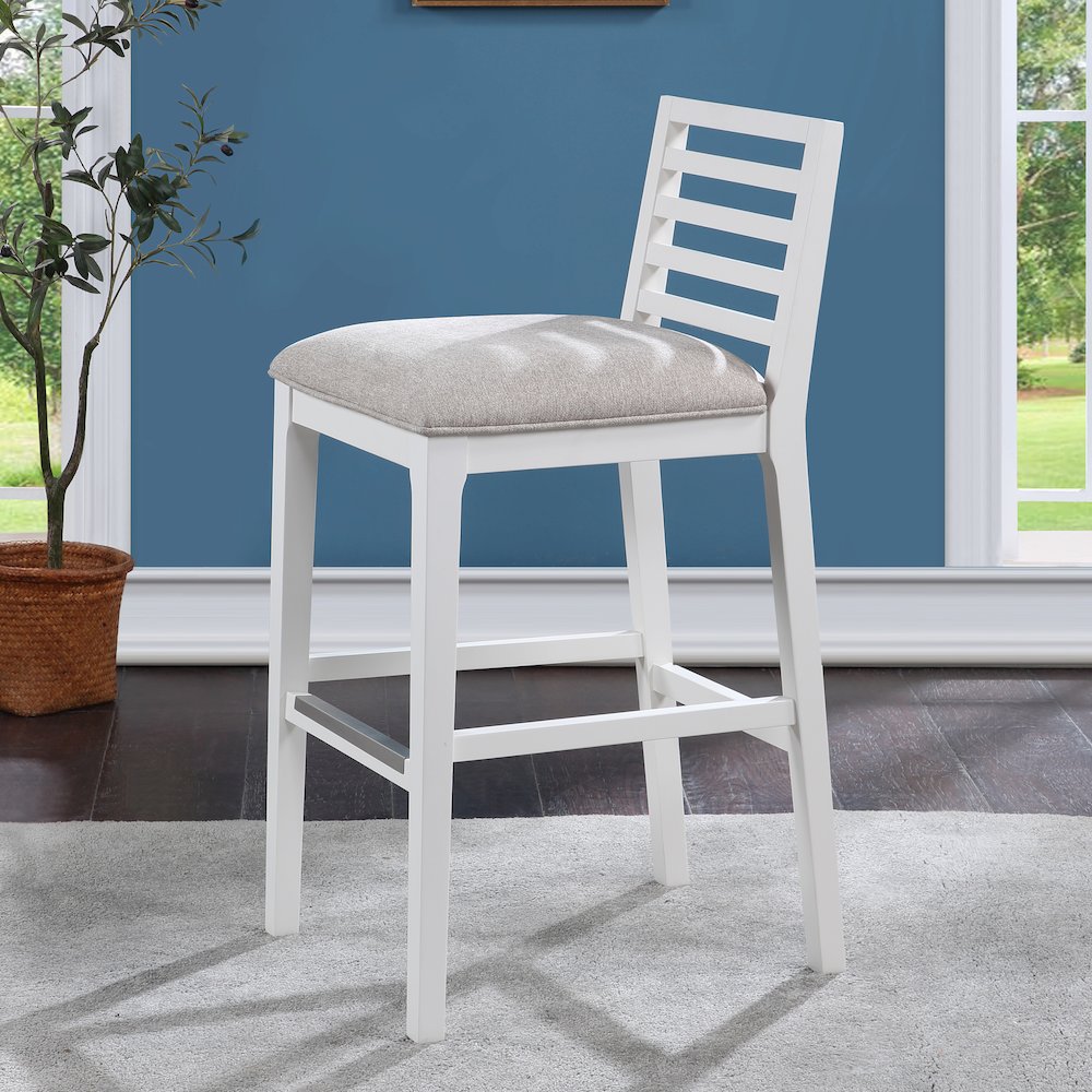 Siri 30" Stool - White. Picture 8