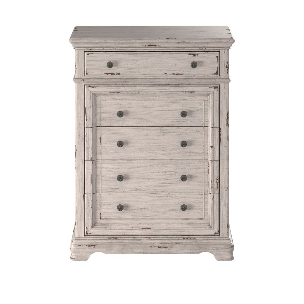 Providence 5-Drawer Chest - Antique White. Picture 2