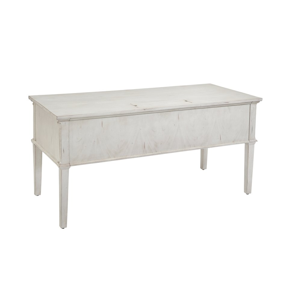 Sedona 60" Storage Desk with Power - Cobblestone White. Picture 2