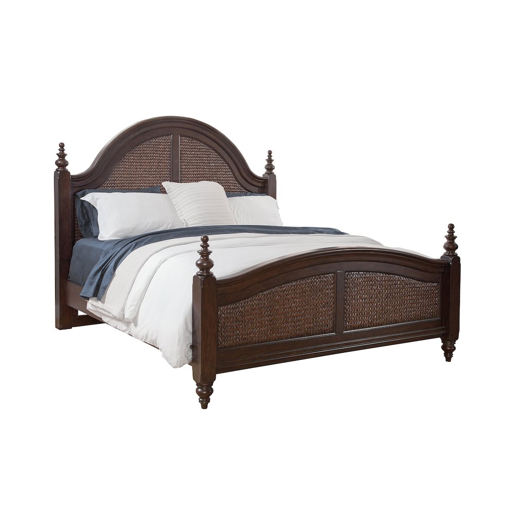 Rodanthe Queen Woven Bed - Cherry Brunette. Picture 1
