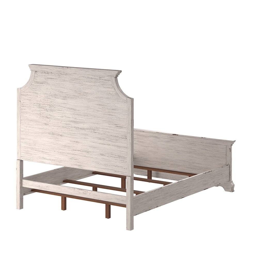 Providence King Panel Bed - Antique White. Picture 3
