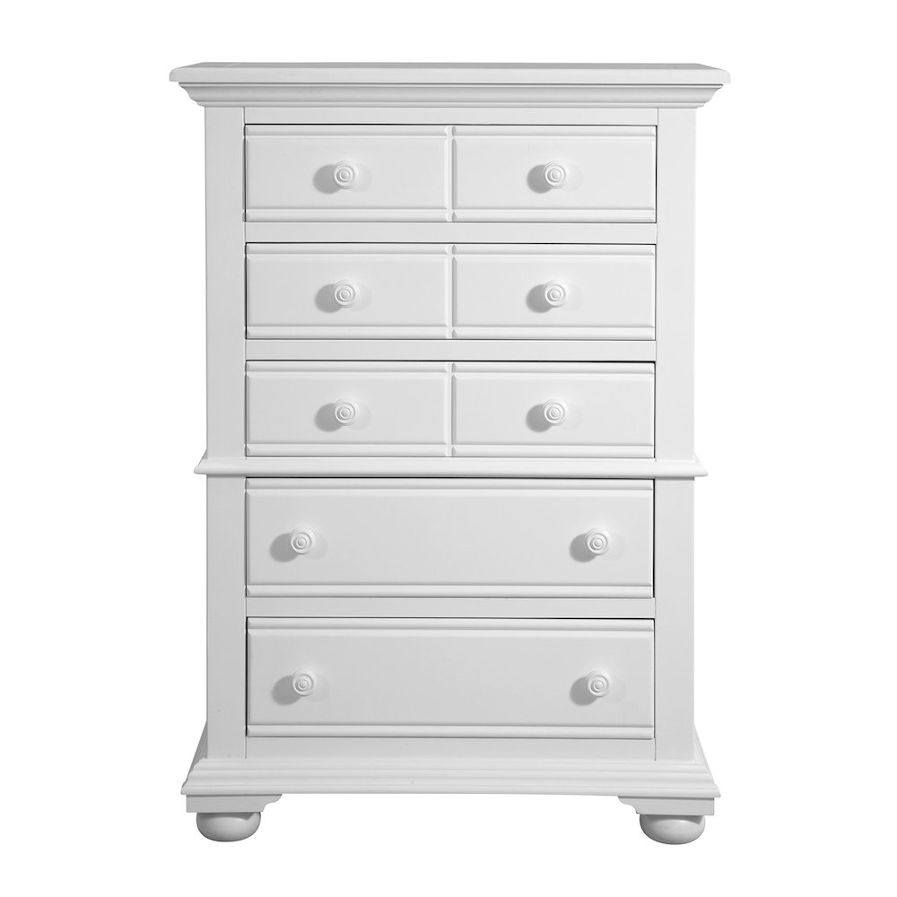 Cottage Traditions 5-Drawer Chest  - White Cottage. Picture 1