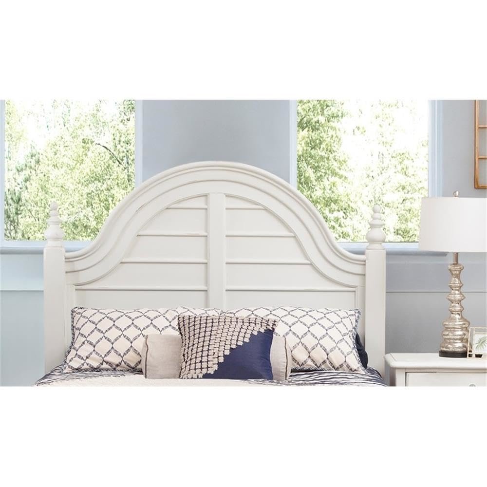 Rodanthe 5/0 Poster Headboard - Dove White. Picture 2