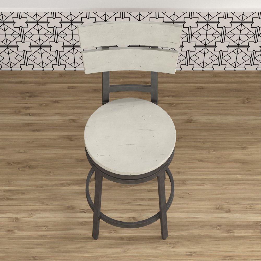 Wilson 24" Swivel Stool - Middle Gray. Picture 5