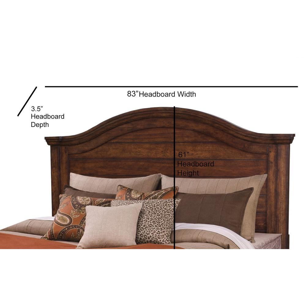 Stonebrook 6/6 Panel Headboard - Tobacco. Picture 1