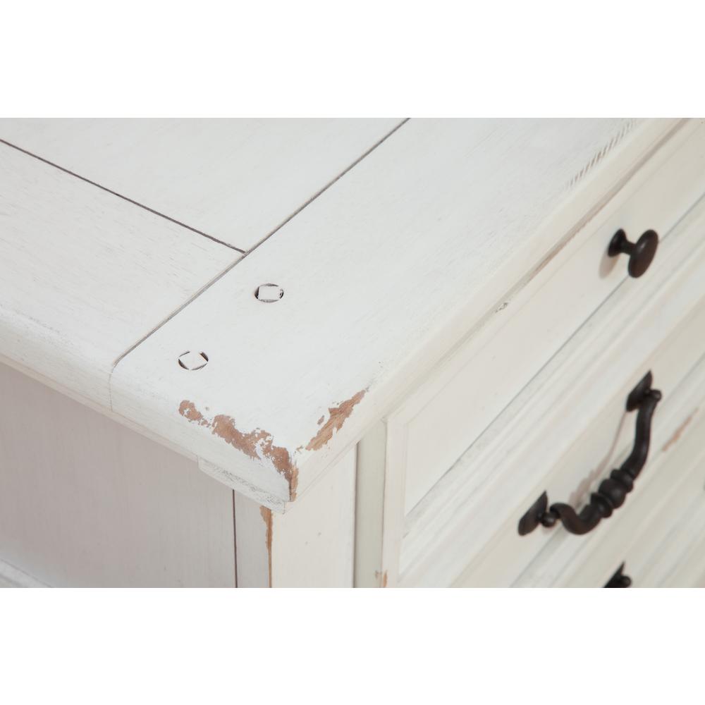 Stonebrook Dresser - Distressed Antique White. Picture 3