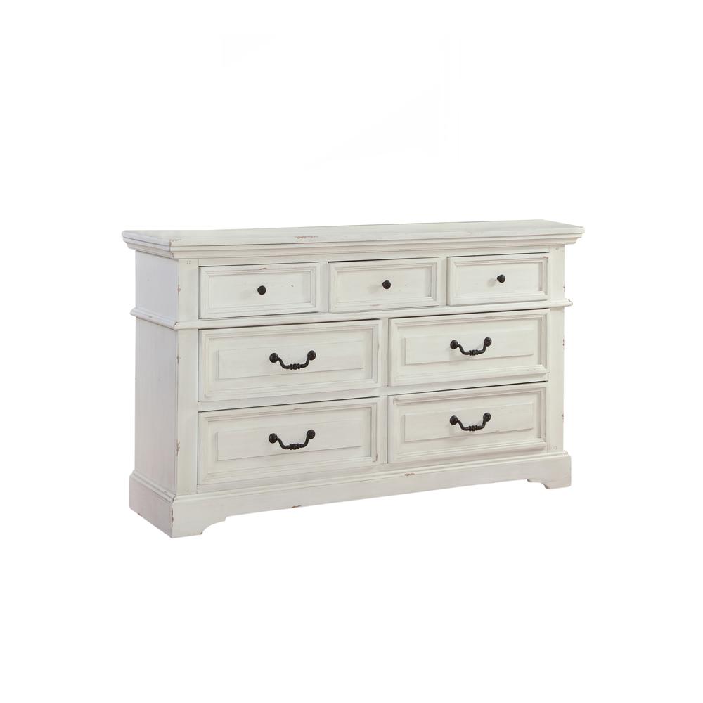 Stonebrook Dresser - Distressed Antique White. Picture 1