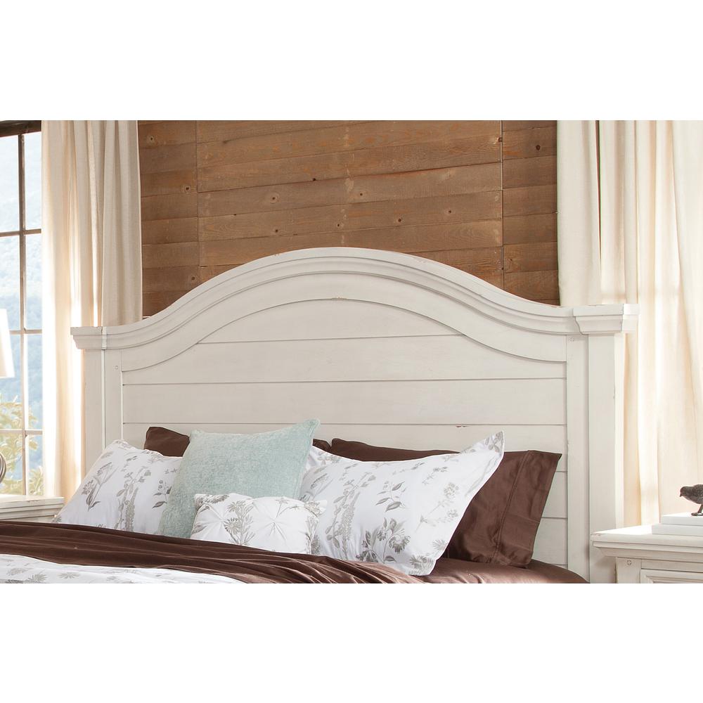 Stonebrook 5/0 Panel Headboard - Distressed Antique White. Picture 2