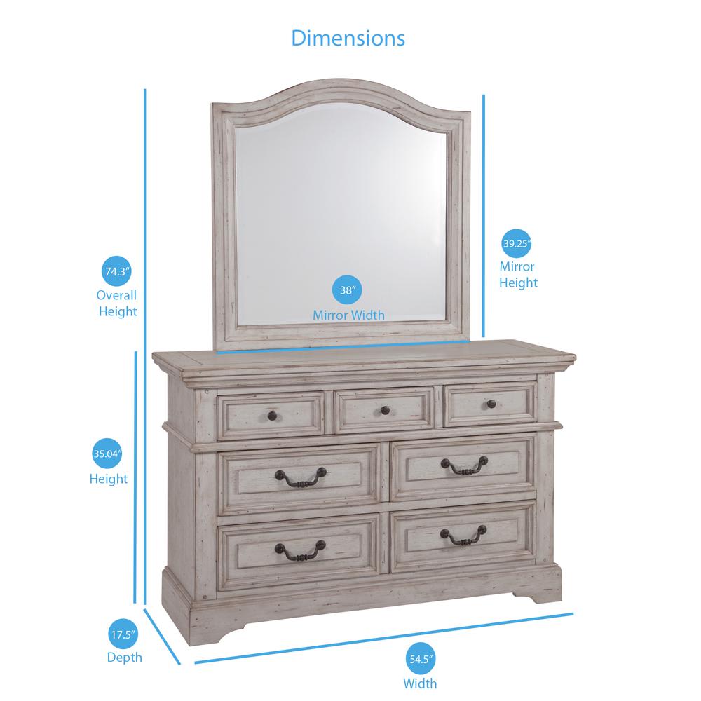 Stonebrook Double Dresser - Light Distressed Antique Gray. Picture 6