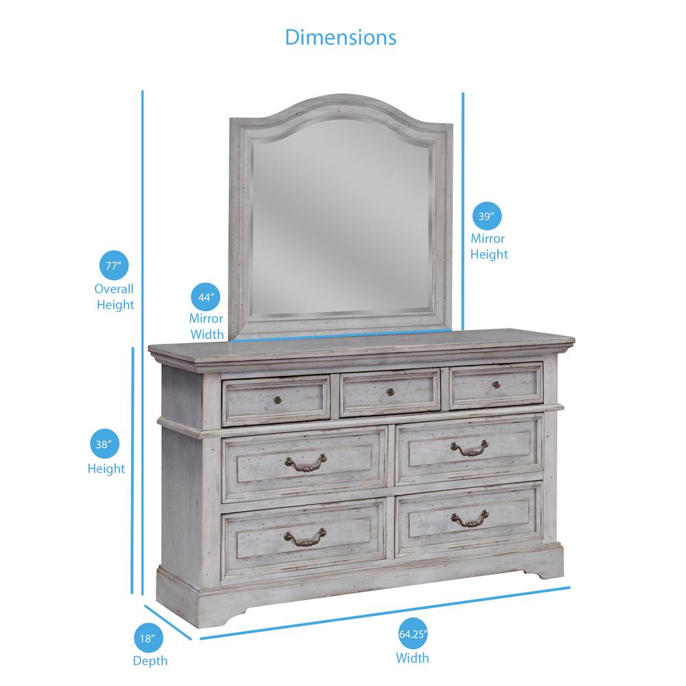 Stonebrook Dresser - Light Distressed Antique Gray. Picture 7