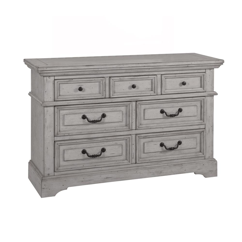 Stonebrook Double Dresser - Light Distressed Antique Gray. Picture 1