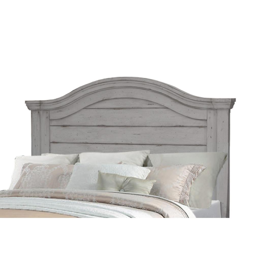 Stonebrook 5/0 Panel Headboard - Light Distressed Antique Gray. Picture 1