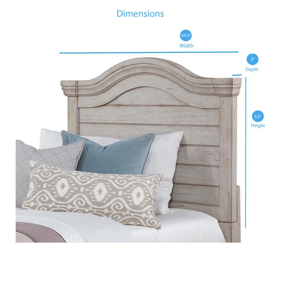Stonebrook 3/3 Panel Headboard - Light Distressed Antique Gray. Picture 2