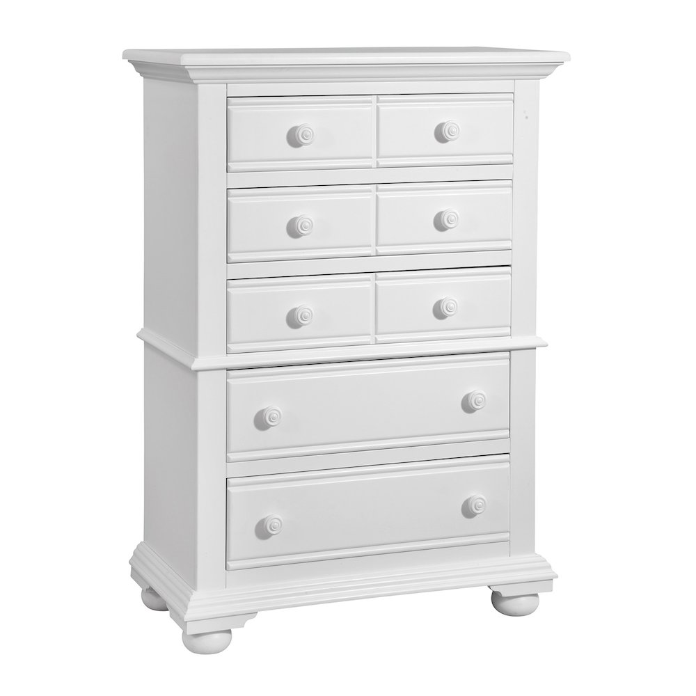 Cottage Traditions 5-Drawer Chest  - White Cottage. Picture 2