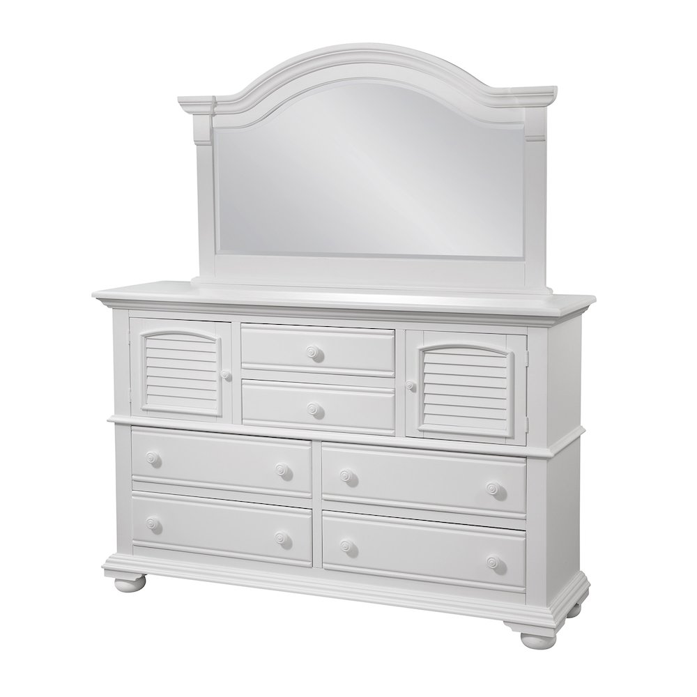 Cottage Traditions High Dresser with Mirror - White Cottage. Picture 2