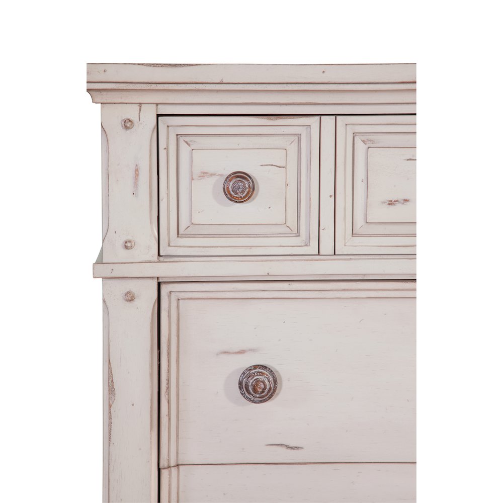 Sedona 5-Drawer Chest - Cobblestone White. Picture 2