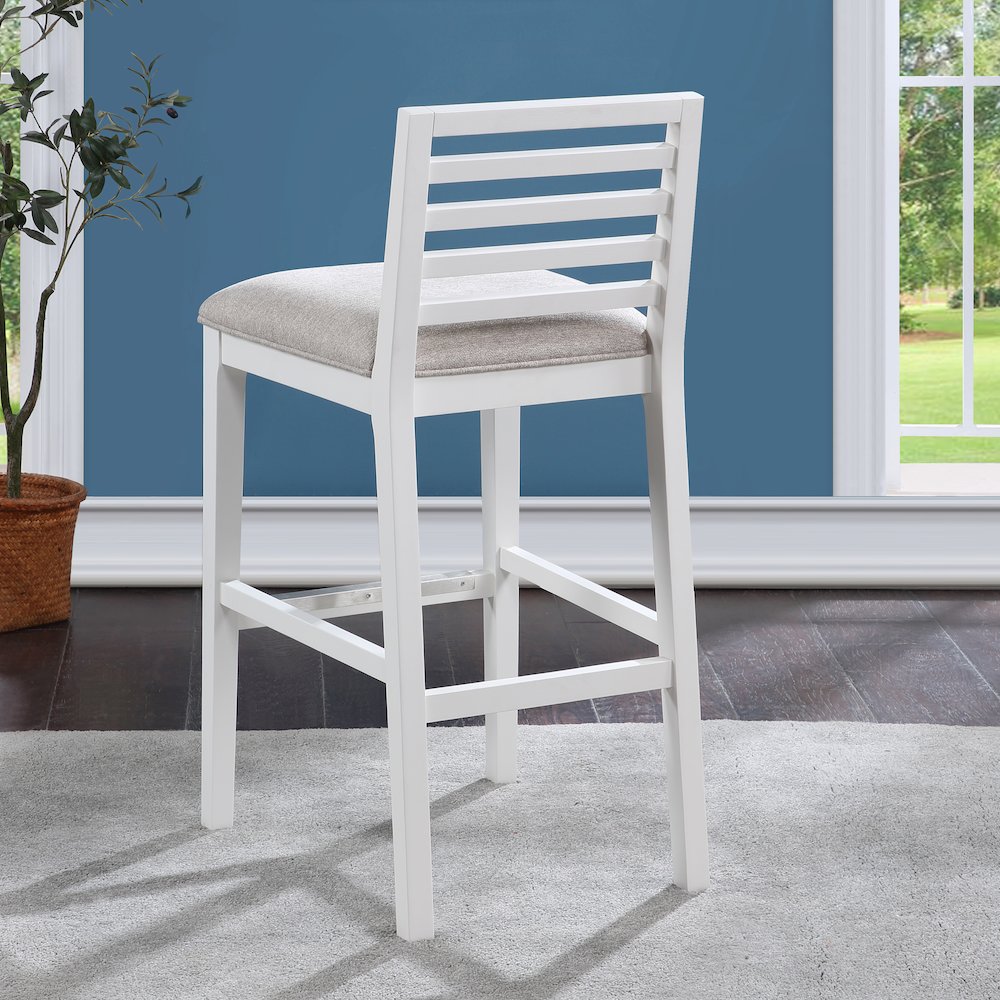 Siri 30" Stool - White. Picture 9