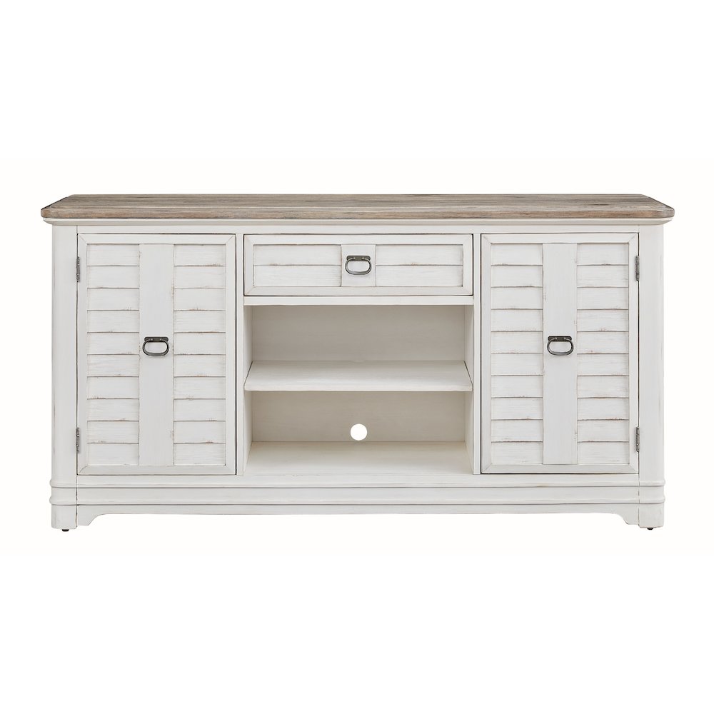 Meadowbrook Server - Whitewash with Sand Top. Picture 2