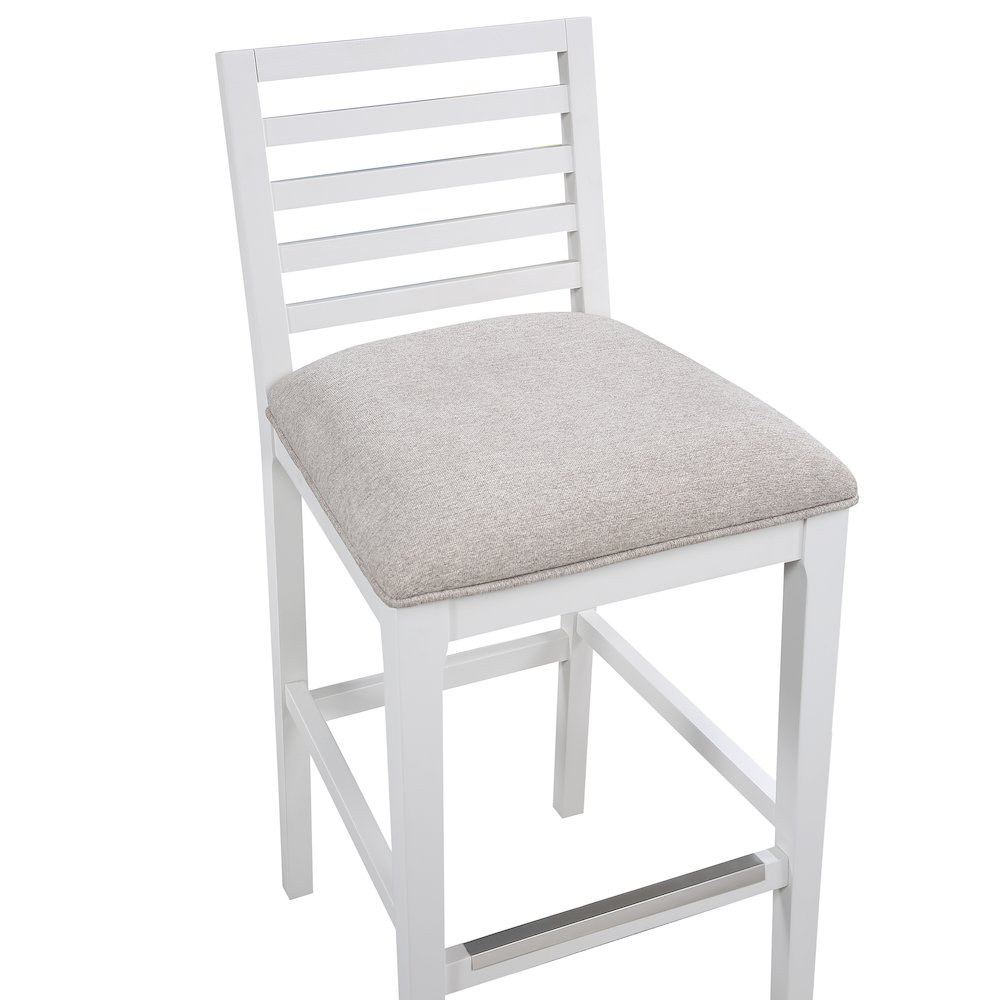 Siri 30" Stool - White. Picture 4