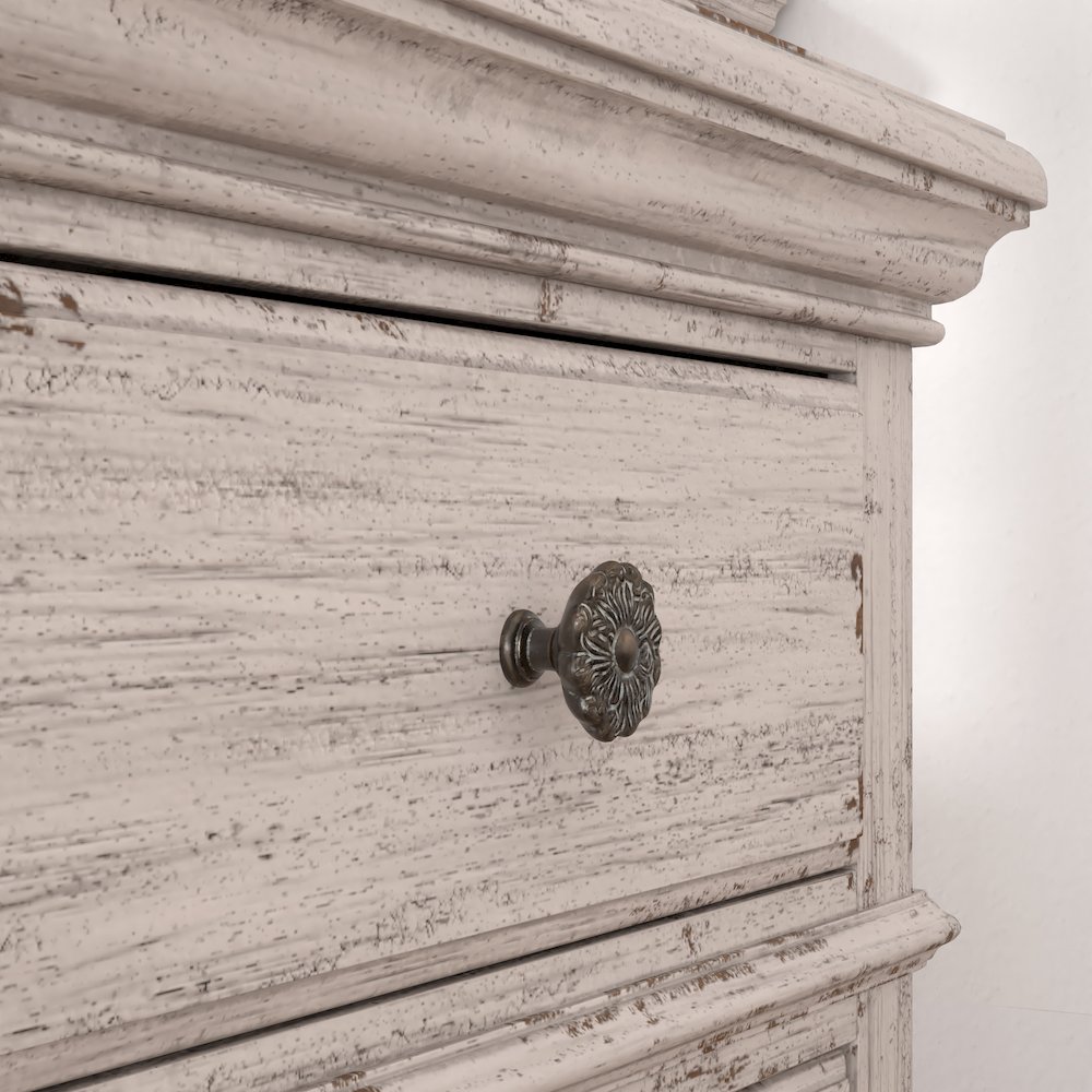 Providence 5-Drawer Chest - Antique White. Picture 7