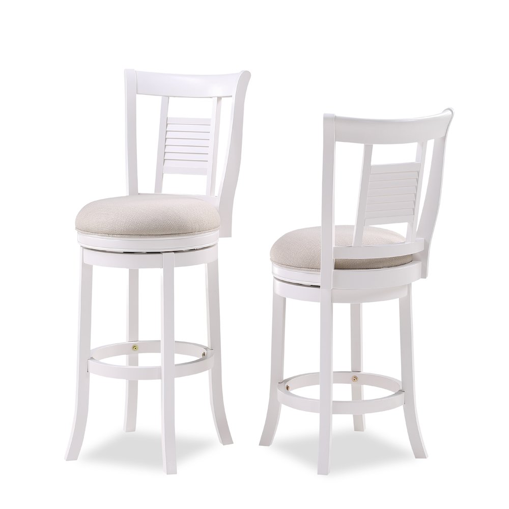 Palmer 26" Swivel Stool - Antique White. Picture 3