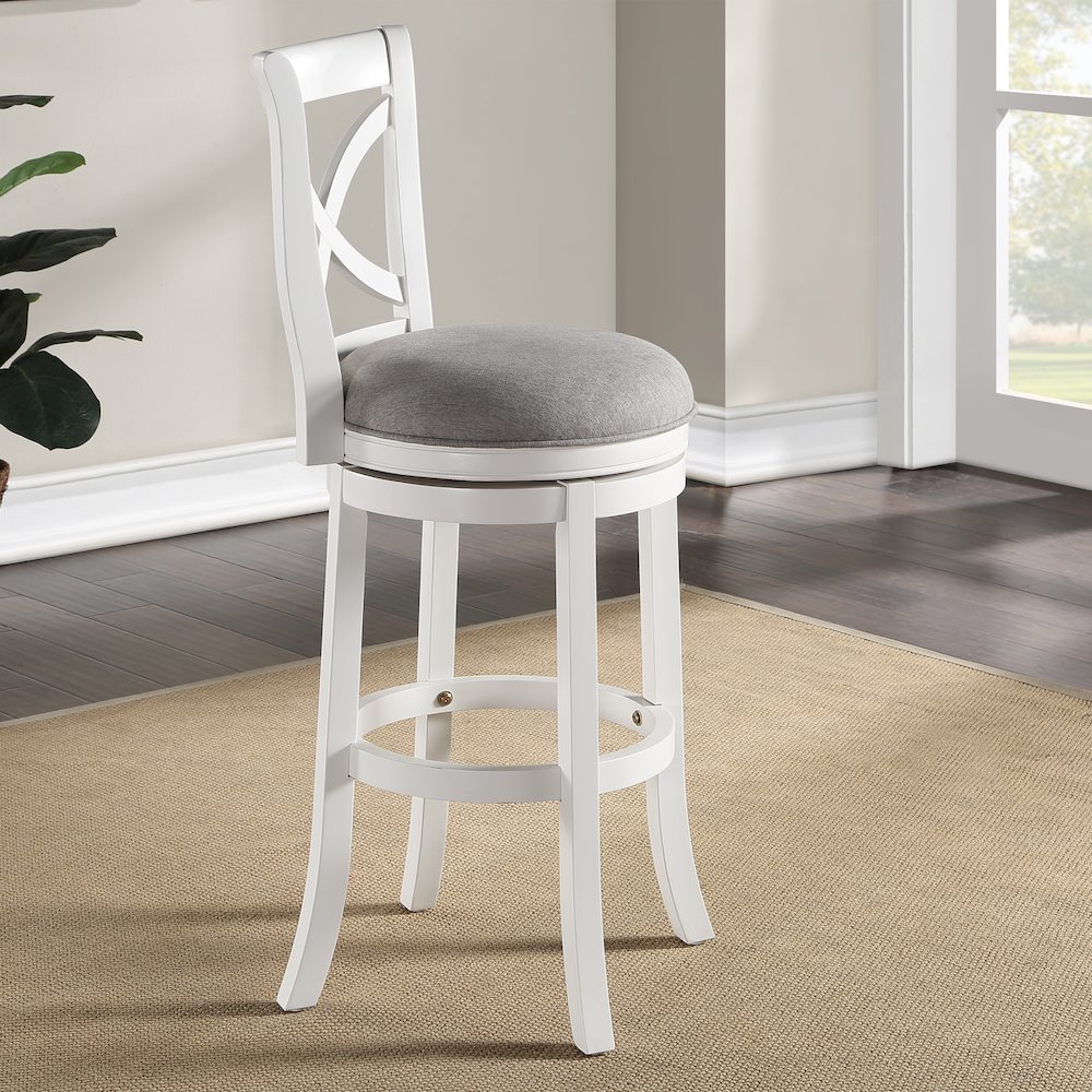Belmont 30" Stool - White. Picture 6
