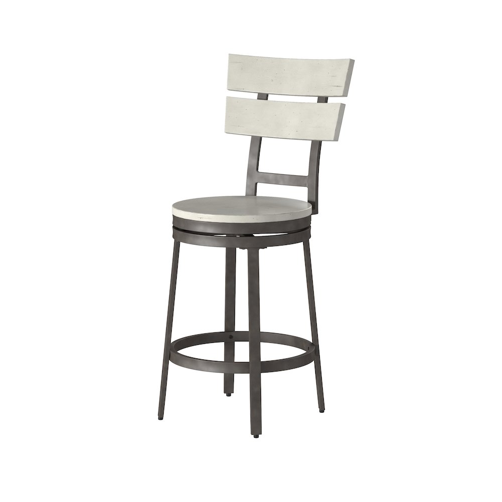 Wilson 24" Swivel Stool - Middle Gray. Picture 3