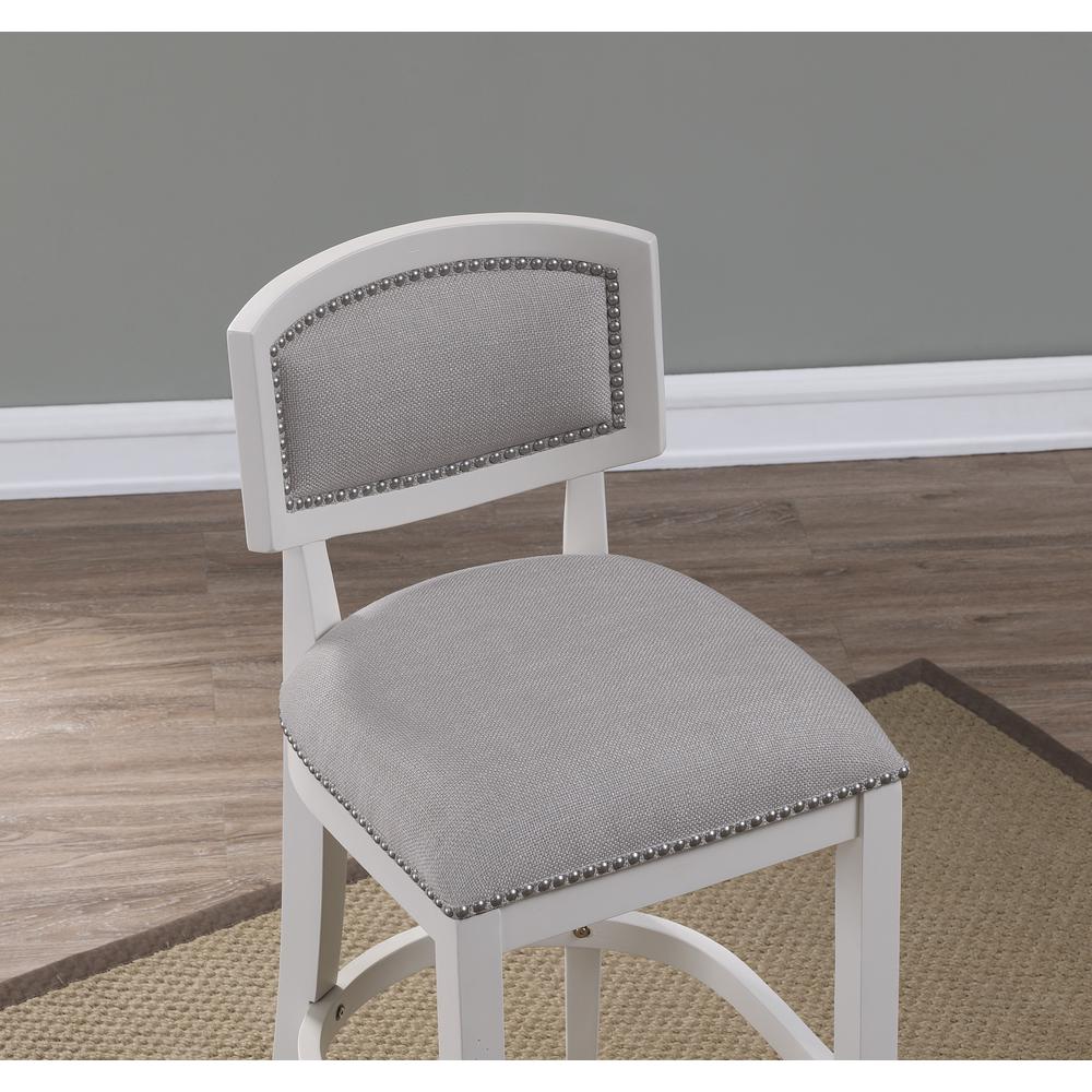 Beverly 26" Stool - Off White Finish. Picture 3