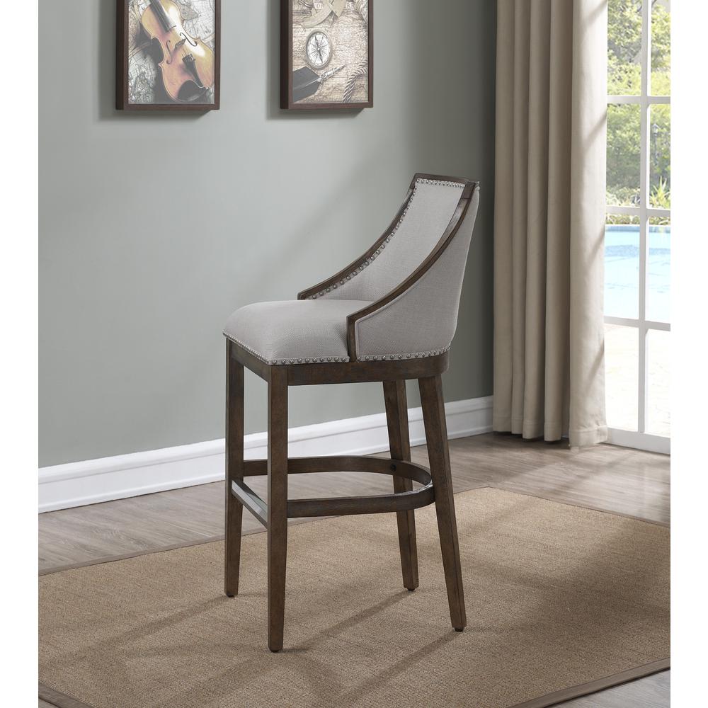 Brewer 26" Stool - Drift Brown. Picture 3