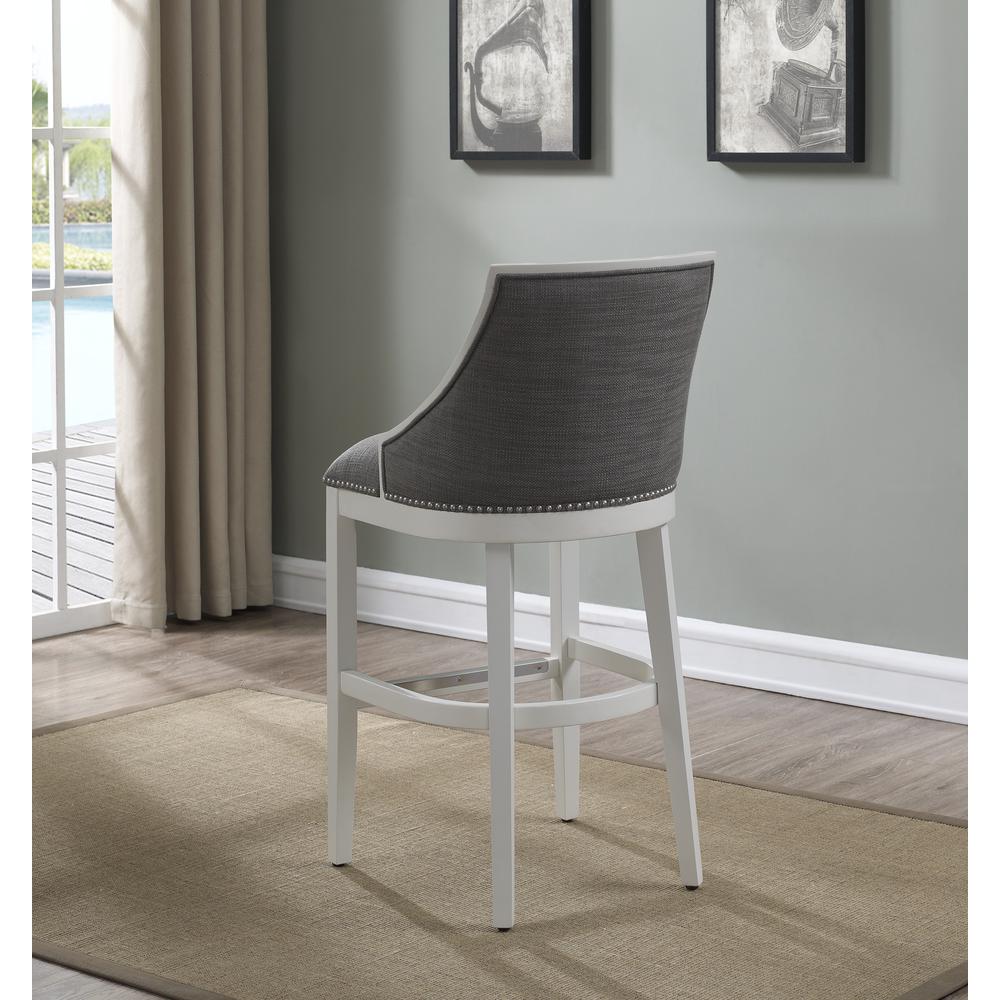 Keller 26" Stool - Off White Finish. Picture 3