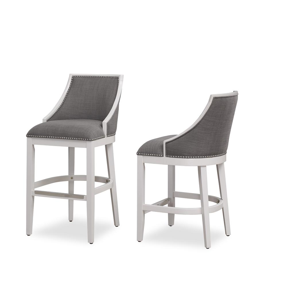 Keller 26" Stool - Off White Finish. Picture 1