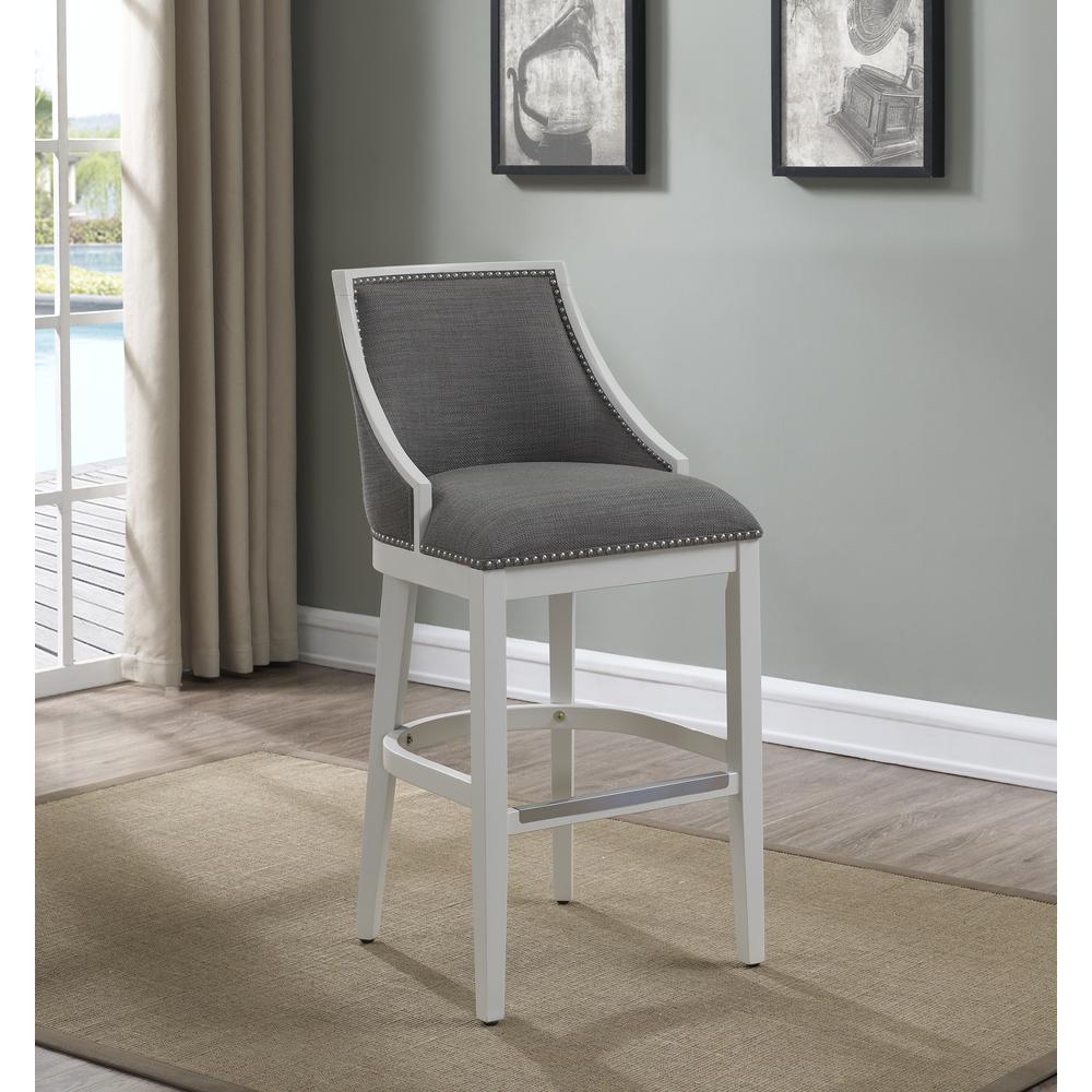 Keller 26" Stool - Off White Finish. Picture 2